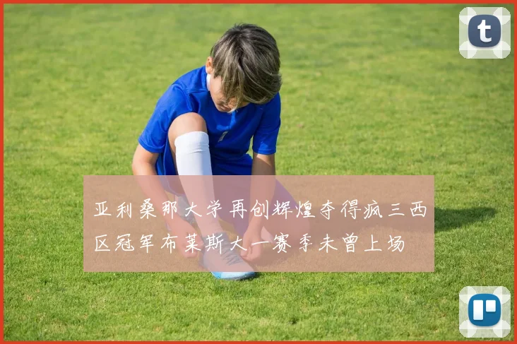 亚利桑那大学再创辉煌夺得疯三西区冠军布莱斯大一赛季未曾上场